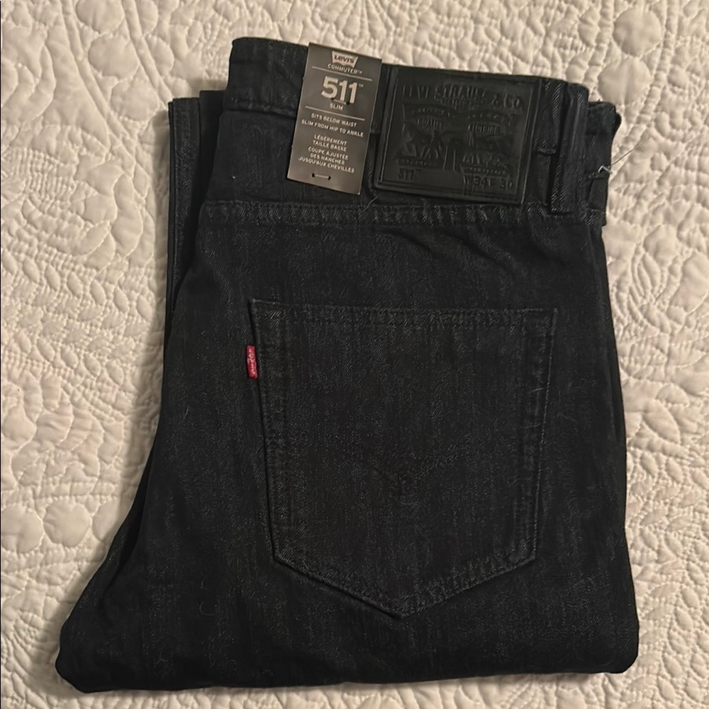 Levi's Black Slim Jeans Classic Style 511 Slim
